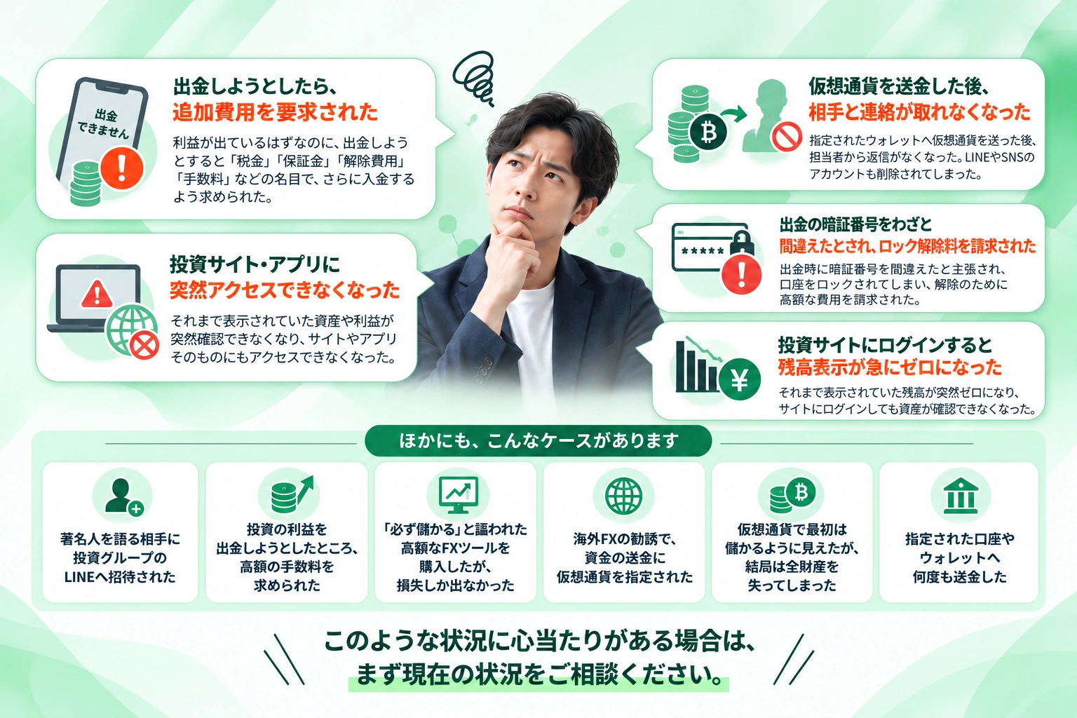 詐欺被害の状況例